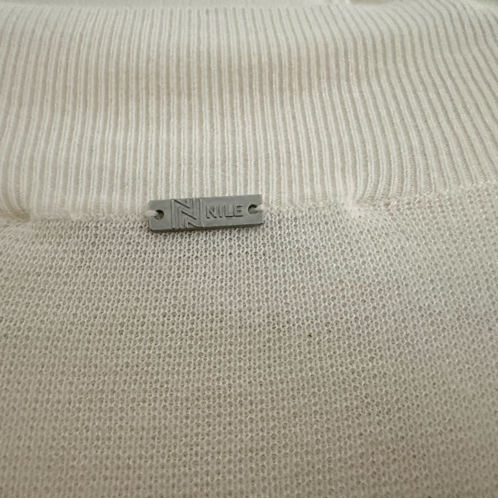 Nile Long Cream Cardigan. Size XS. 50% Modal. - Picture 4 of 9